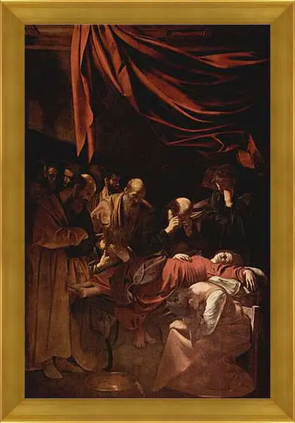 Картина в раме - Death of Maria. Микеланджело Караваджо