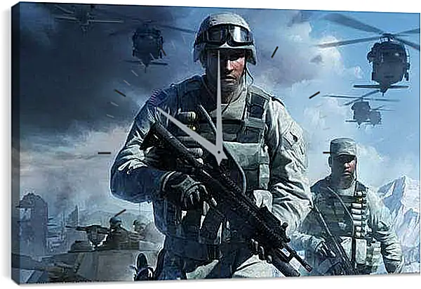 Часы картина - Battlefield: Bad Company 2