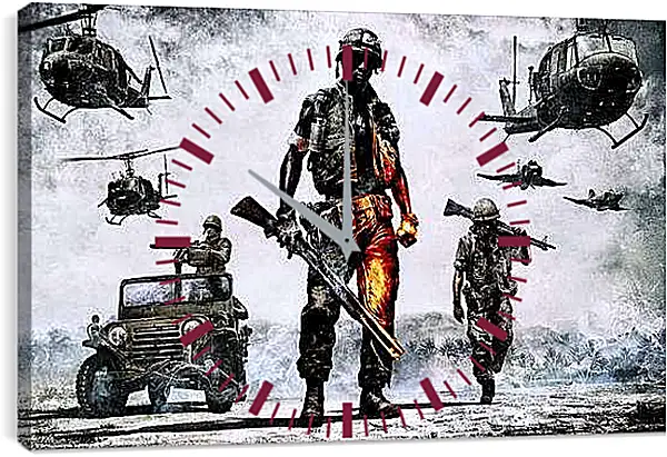 Часы картина - Battlefield: Bad Company 2