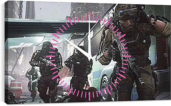 Часы картина - Call Of Duty: Advanced Warfare