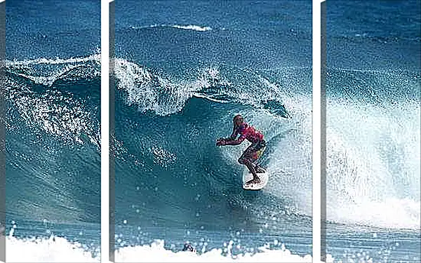 Модульная картина - Сёрфингист и волна