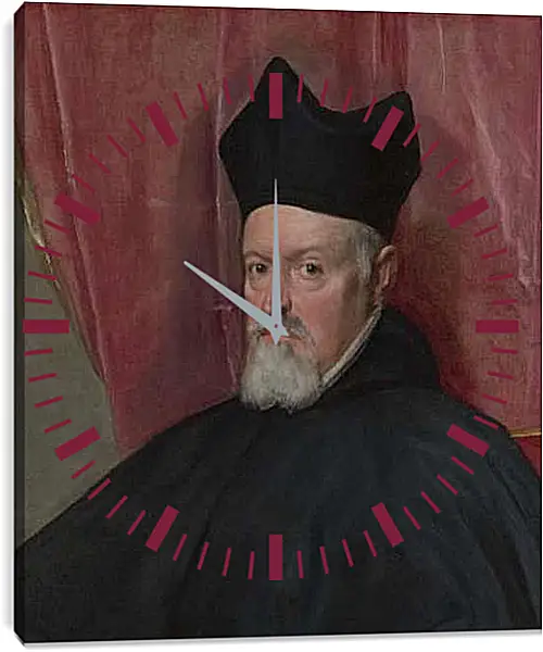 Часы картина - Portrait of Archbishop Fernando de Valdes. Диего Веласкес