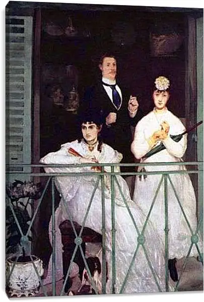 Постер на подрамнике - Der Balkon. Эдуард Мане