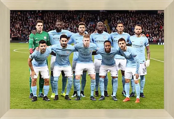 Картина в раме - Фото перед матчем. Манчестер Сити. Manchester City