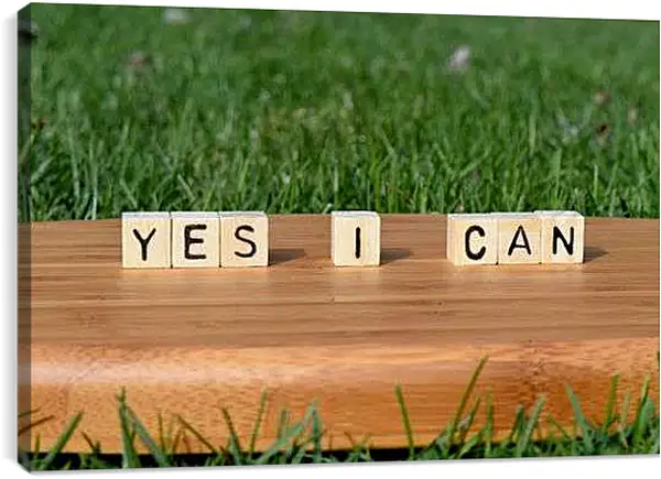 Постер на подрамнике - Да, Я могу
