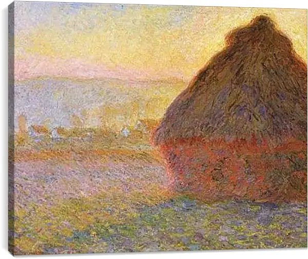 Постер на подрамнике - Grainstack. Клод Моне