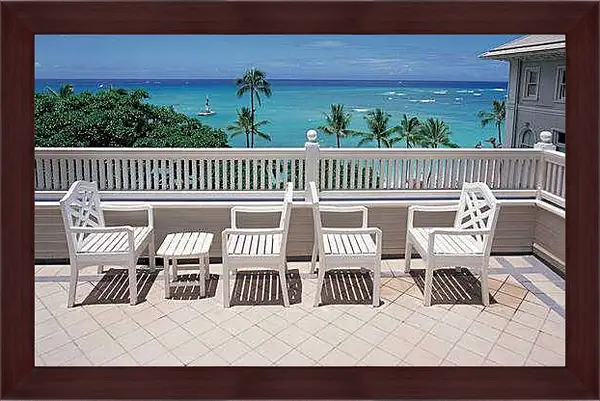 Картина в раме - Лето