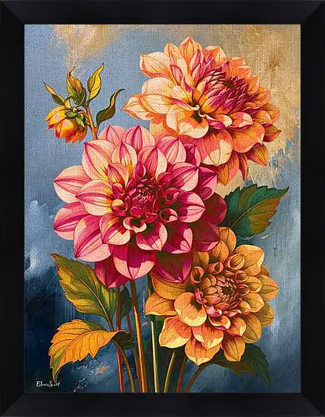 Картина в раме - Flowers 83