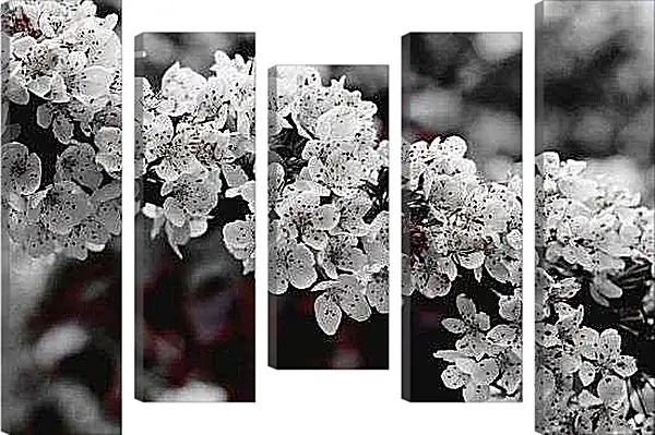 Модульная картина - Цветущая ветка