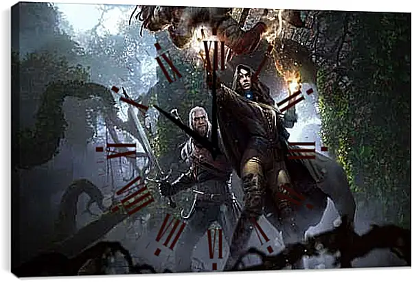 Часы картина - The Witcher 3 (Ведьмак), Геральт и Йеннифер