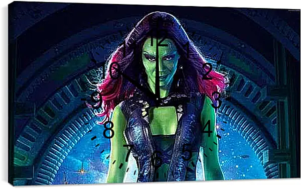Часы картина - Гамора Марвел