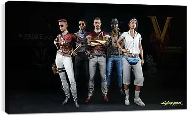 Постер на подрамнике - Cyberpunk 2077