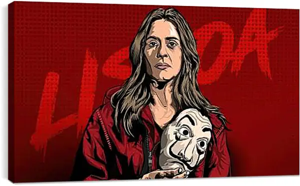 Постер на подрамнике - Бумажный дом. La casa de papel