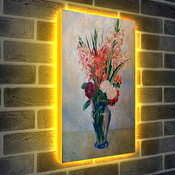 Лайтбокс световая панель - Gladioli. Пьер Огюст Ренуар