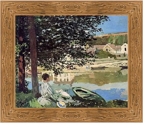 Картина в раме - The River. Клод Моне