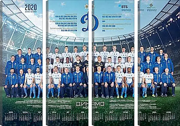 Модульная картина - ФК Динамо Москва. FC Dynamo Moscow