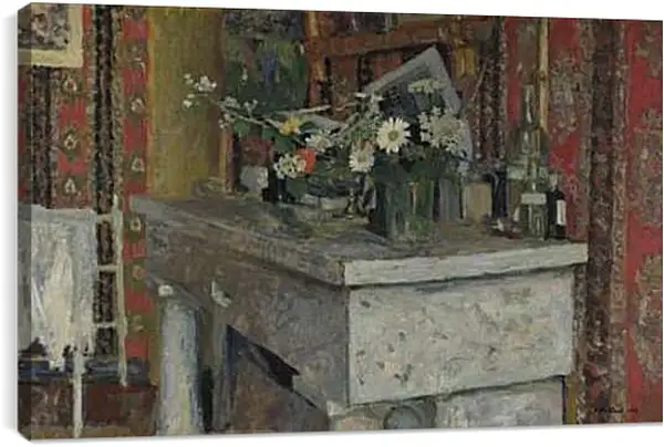 Постер на подрамнике - The Mantelpiece (La Cheminee) Эдуар Вюйар