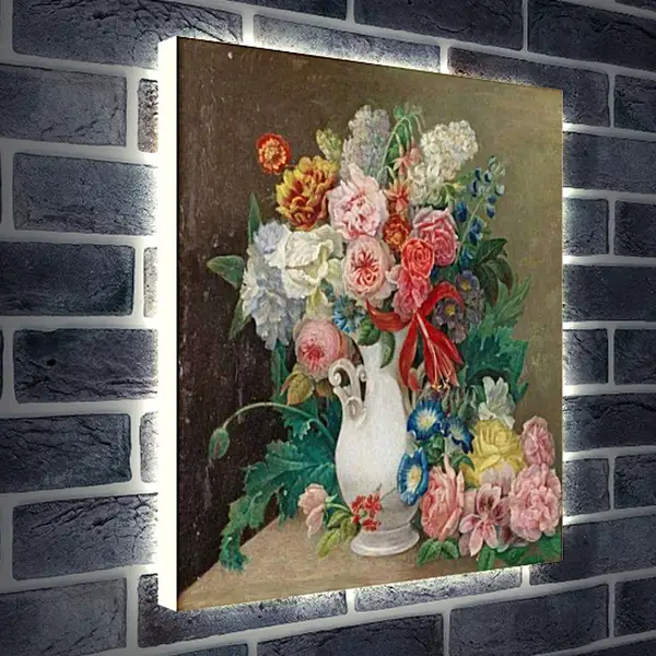 Лайтбокс световая панель - Ваза с цветами