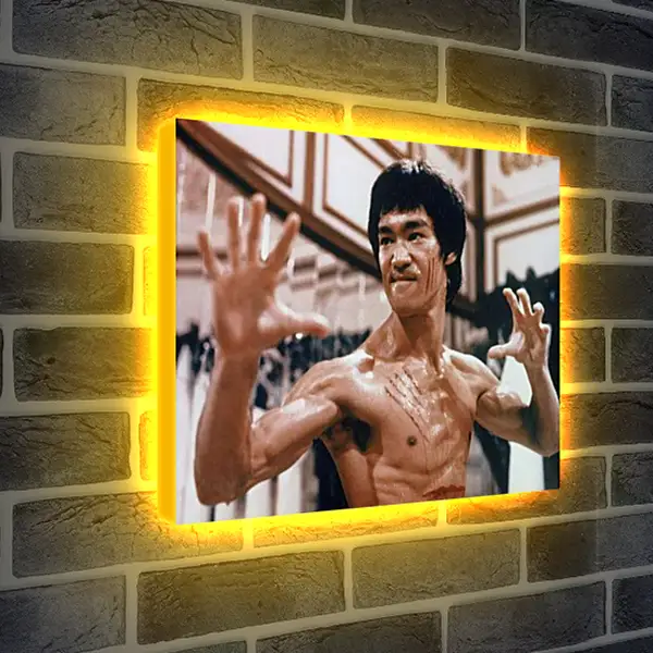 Лайтбокс световая панель - Брюс Ли (Bruce Lee)