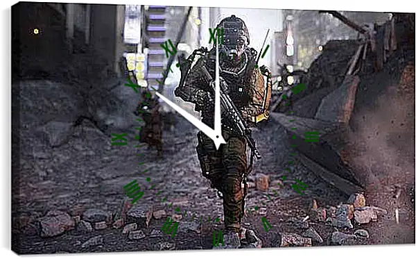 Часы картина - Call Of Duty: Advanced Warfare