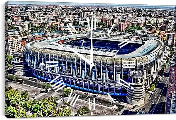Часы картина - Стадион Сантьяго Бернабеу. Реал Мадрид