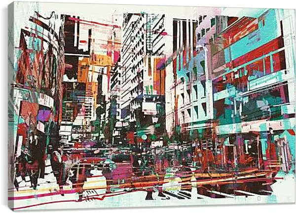 Постер на подрамнике - ART город