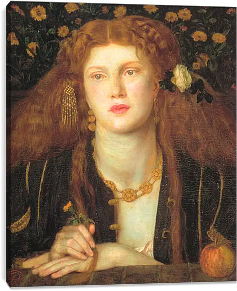 Постер на подрамнике - Bocca Baciata. Данте Габриэль Россетти