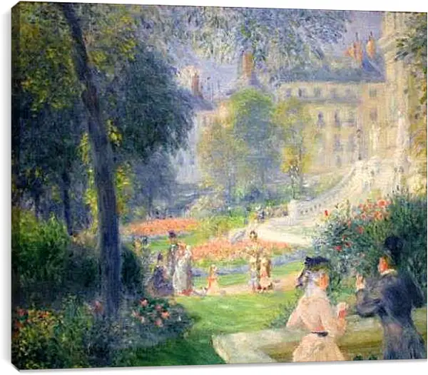 Постер на подрамнике - Square at La Trinite. Пьер Огюст Ренуар