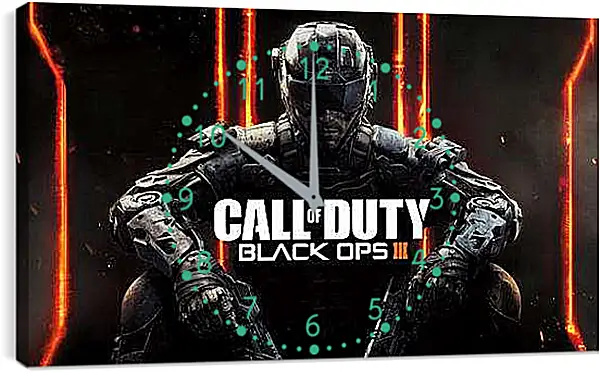 Часы картина - call of duty, black ops, black ops iii