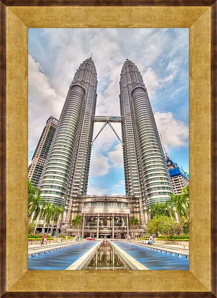Картина в раме - Башни Петронас 1. Малайзия