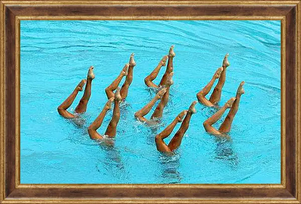 Картина в раме - Синхронное плавание
