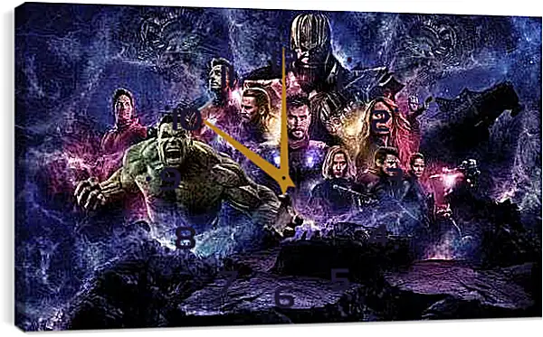 Часы картина - Мстители Война бесконечности