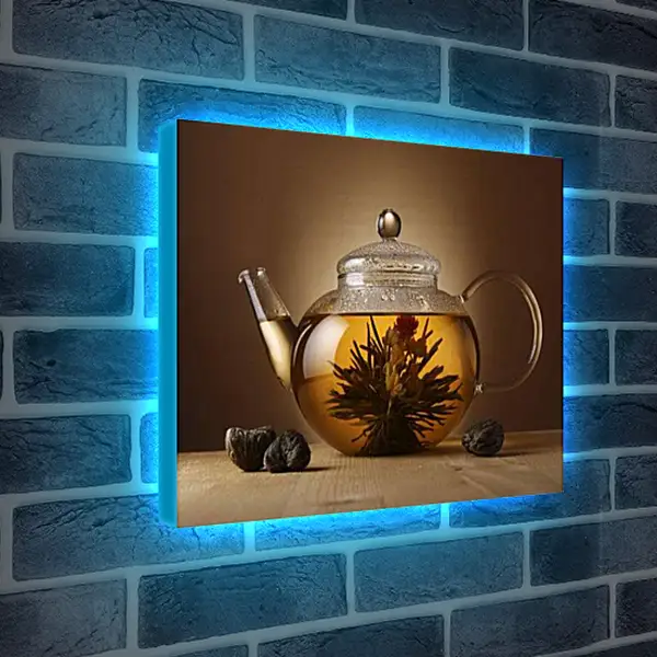 Лайтбокс световая панель - Чайный цветок. Чайное волшебство.