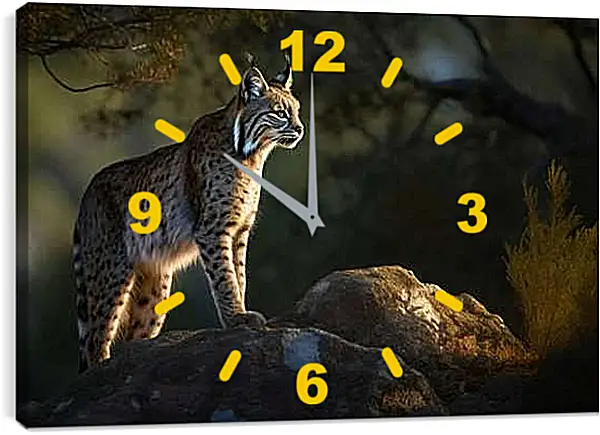 Часы картина - Рысь