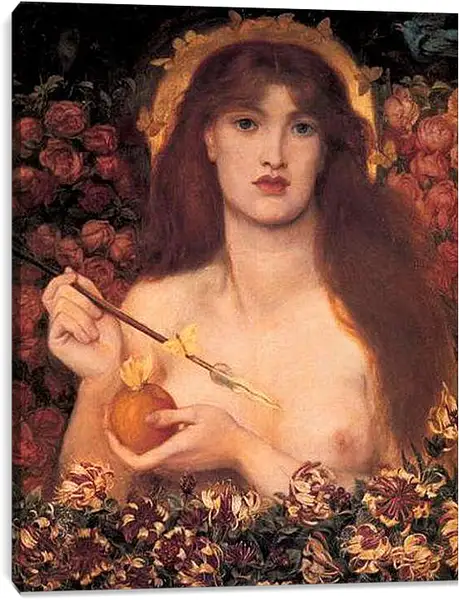 Постер на подрамнике - Venus Verticordia. Данте Габриэль Россетти