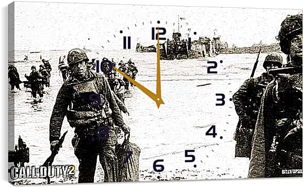 Часы картина - Call Of Duty 2