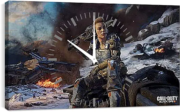 Часы картина - Call Of Duty: Black Ops III