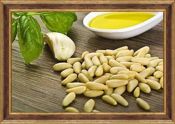 Картина в раме - Кедровые орешки. Вкус Италии.