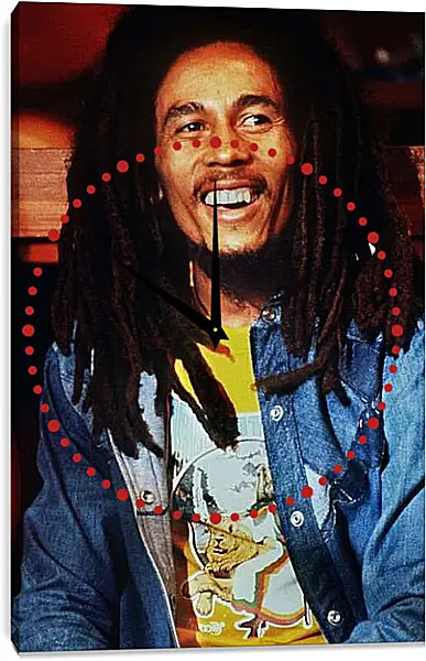 Часы картина - Боб Марли. Bob Marley