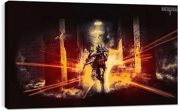 Постер на подрамнике - Battlefield 3