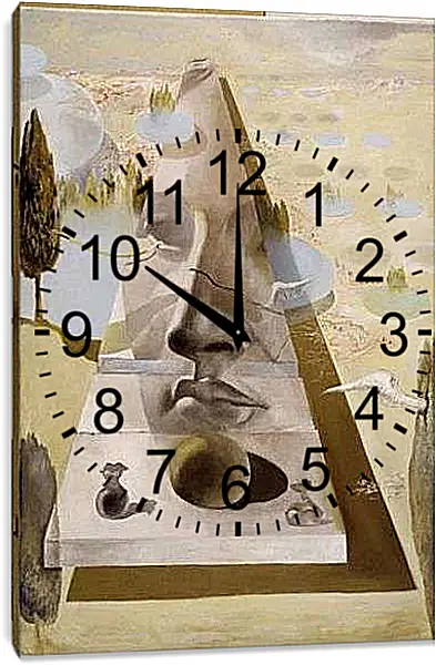 Часы картина - Afrodita. (Явление лица Афродиты) Сальвадор Дали