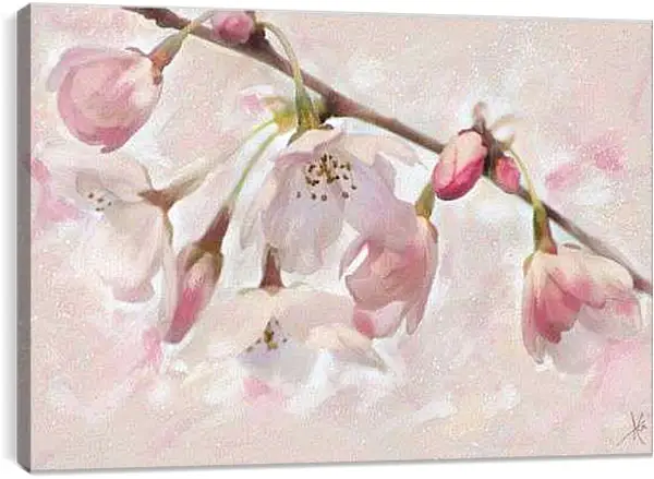 Постер на подрамнике - Весенний цвет