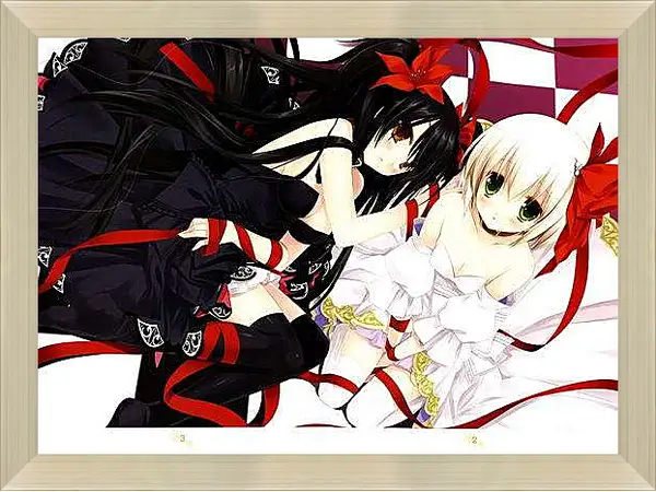 Картина в раме - Очаровательные подружки