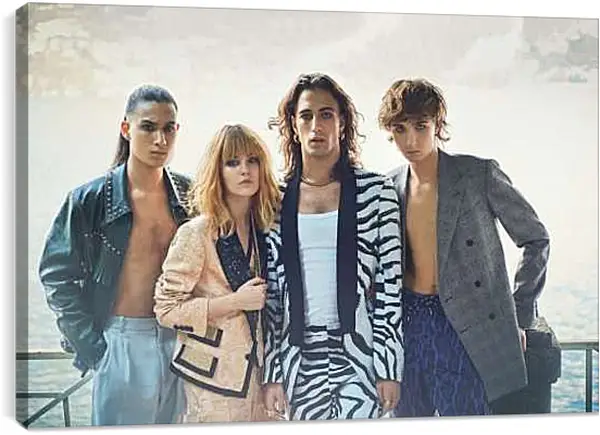 Постер на подрамнике - Maneskin. Итальянская рок-группа