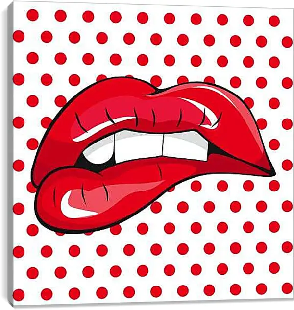 Постер на подрамнике - Губы