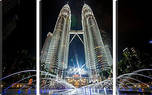 Модульная картина - Башни Петронас 3. Малайзия
