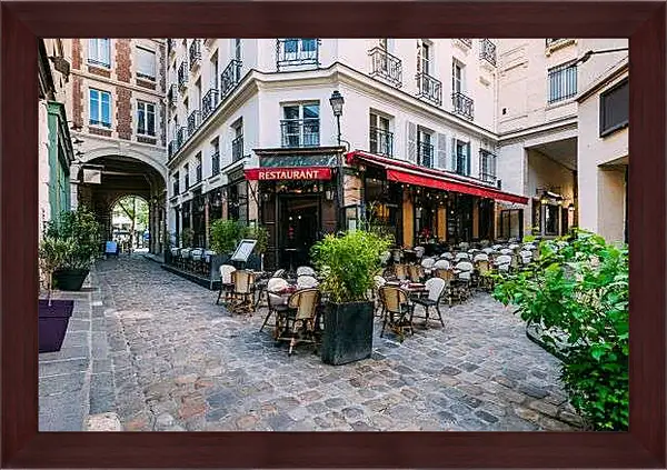 Картина в раме - Кафе Париж