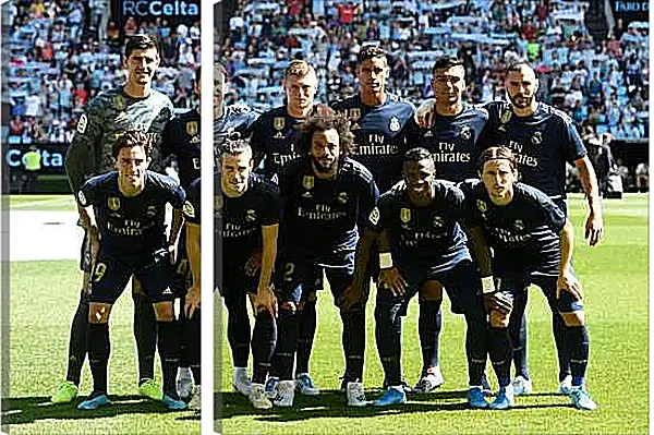Модульная картина - Фото перед матчем ФК Реал Мадрид. FC Real Madrid