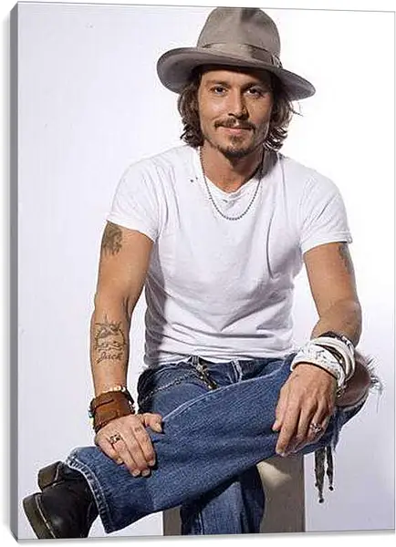 Постер на подрамнике - Johnny Depp - Джонни Депп
