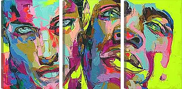 Модульная картина - Молодые парни